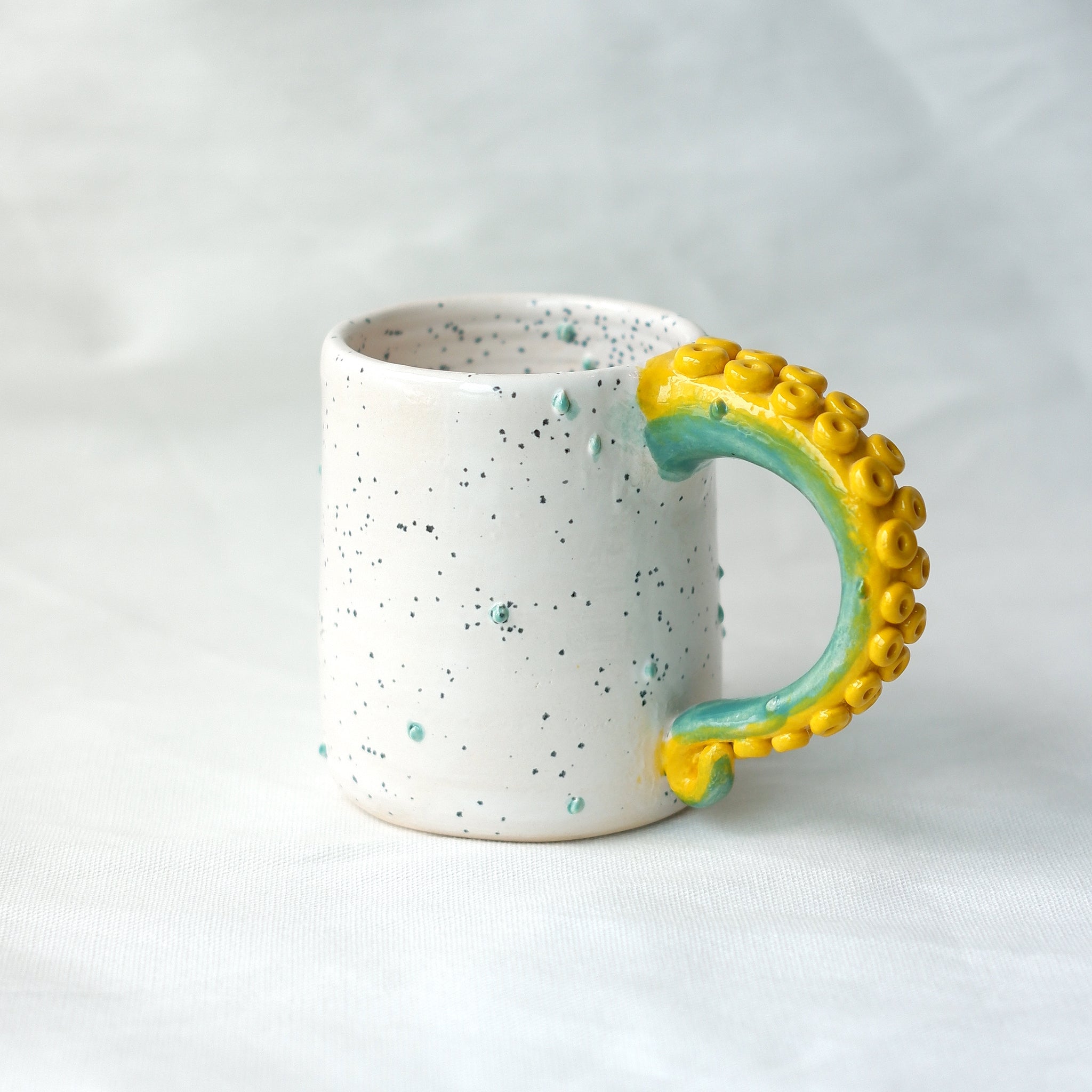 Yellow and Teal Octo - A