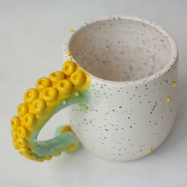 Yellow and Mint Green Octo