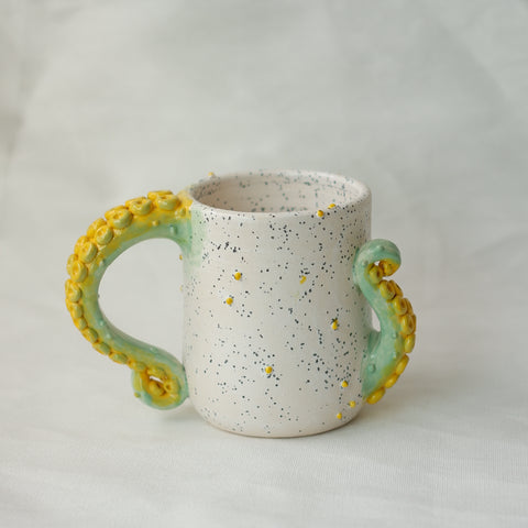 Yellow and Mint Green Double Octo