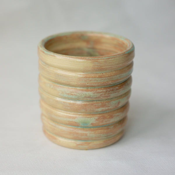 Limestone Ribbed Cup
