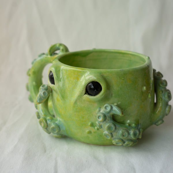 Green octopus Mug
