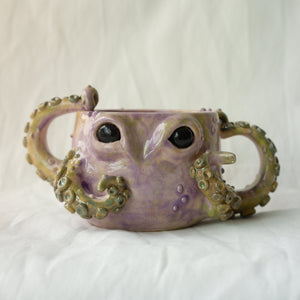 Purple octopus mug
