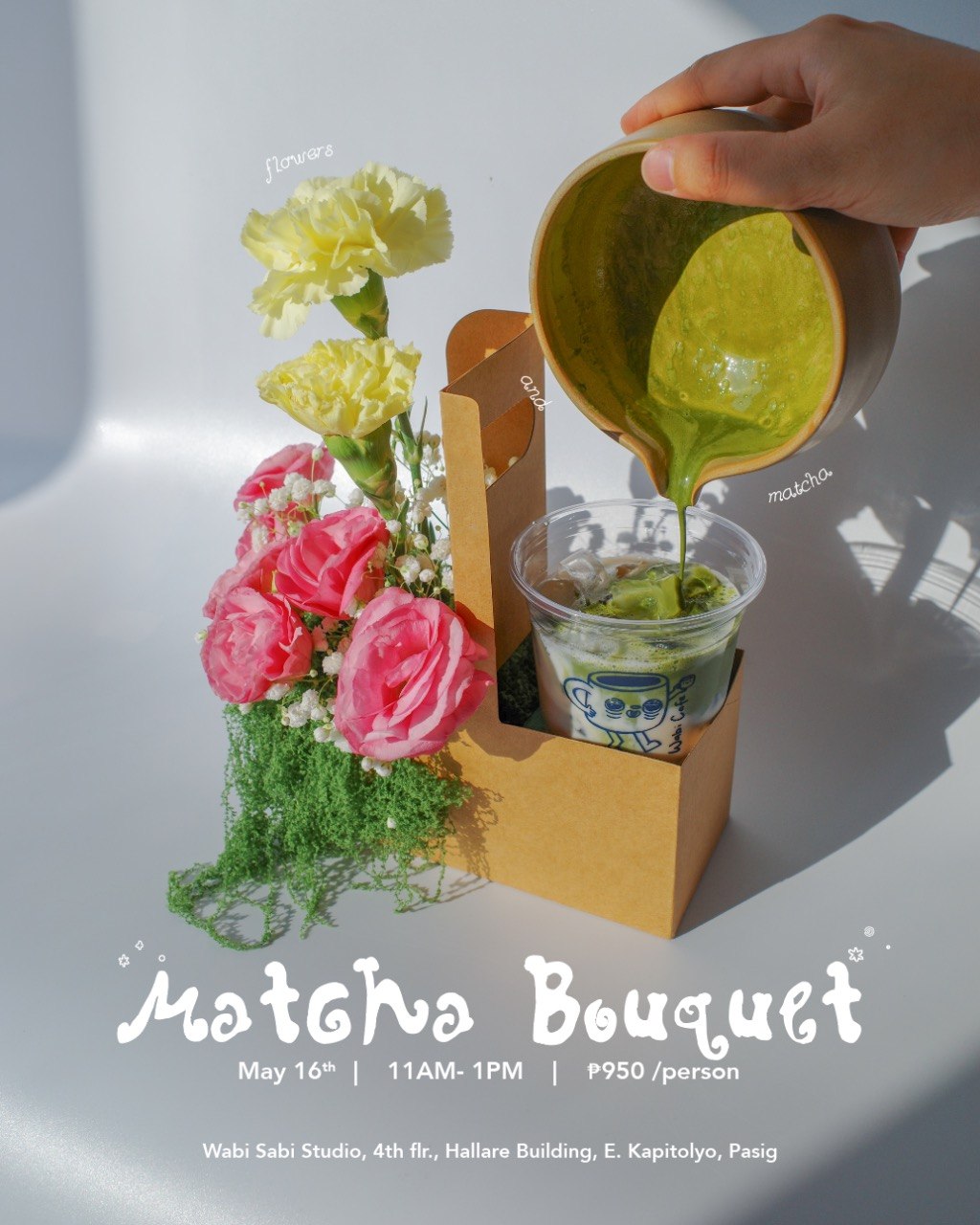 Matcha Bouquet with Wabi Cafe