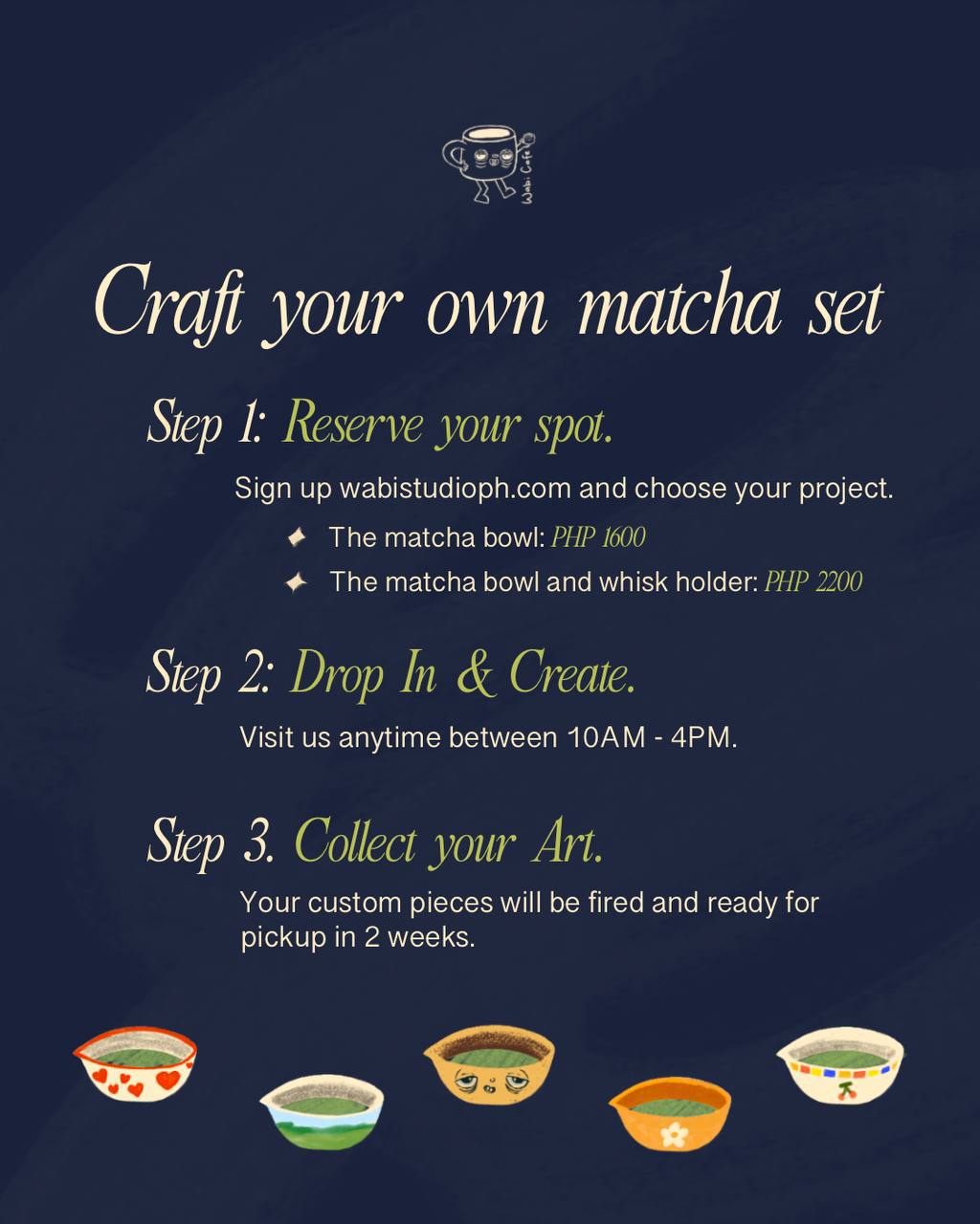 Paint Your Own Matcha Bowl