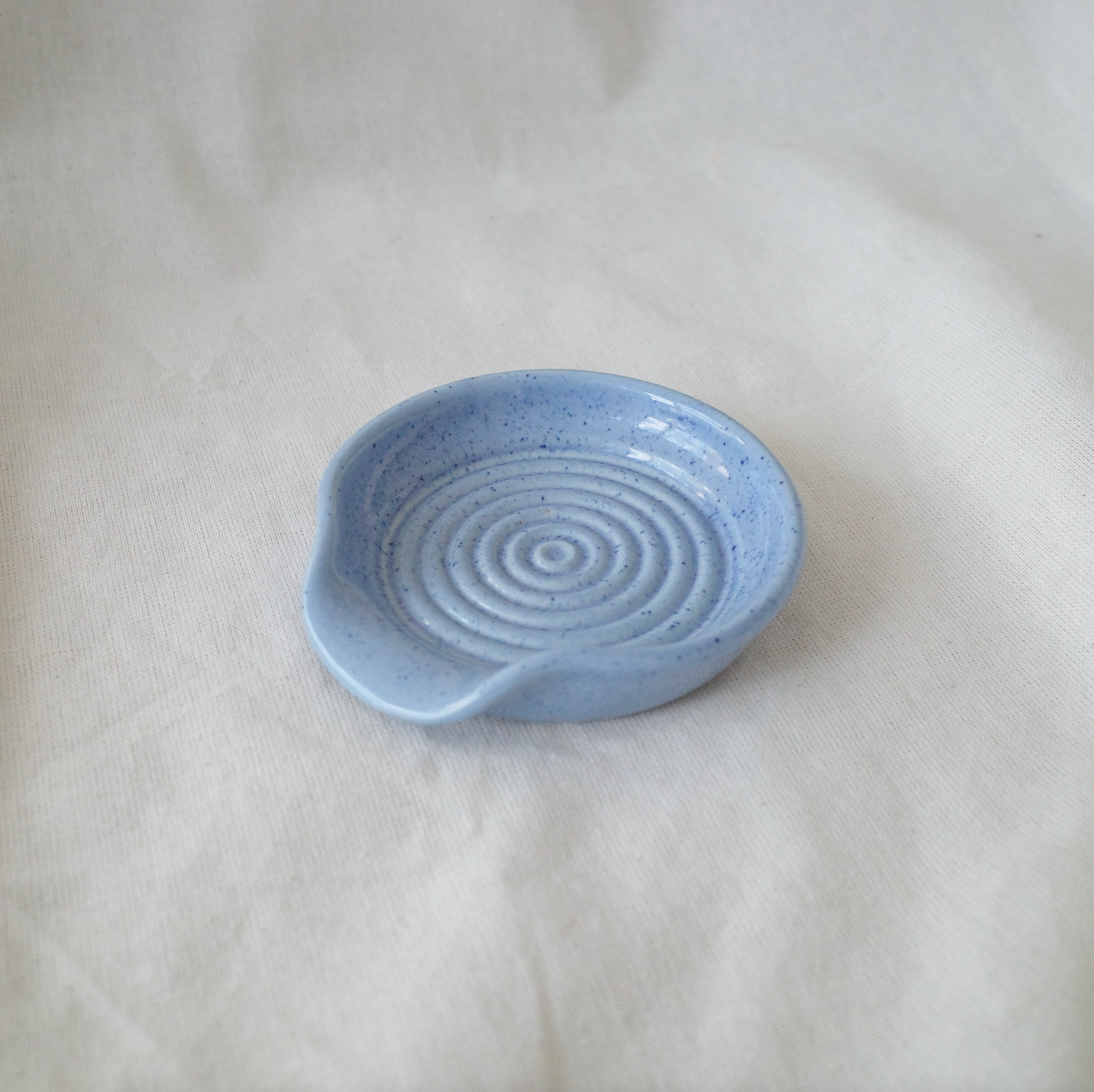 Matcha spoon rest in Marina Blue