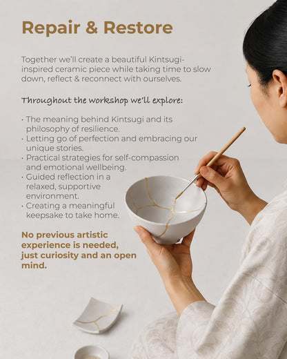 Kintsugi- Inspired Wellbeing Workshop